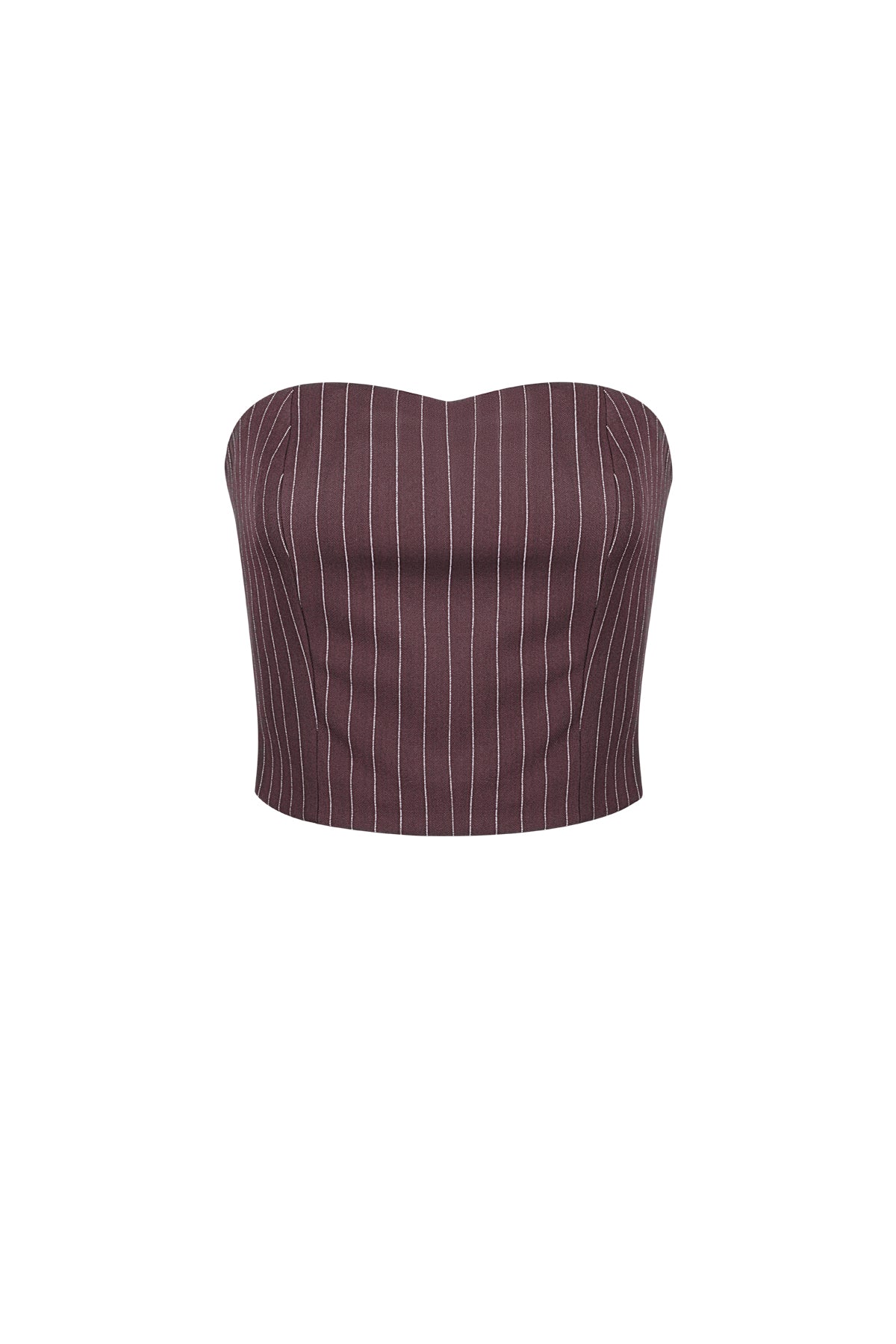 Pinstripe Bandeau Top