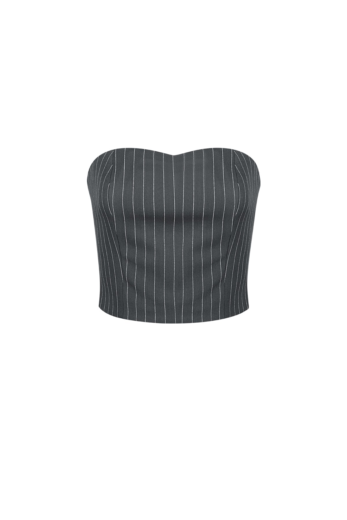 Pinstripe Bandeau Top
