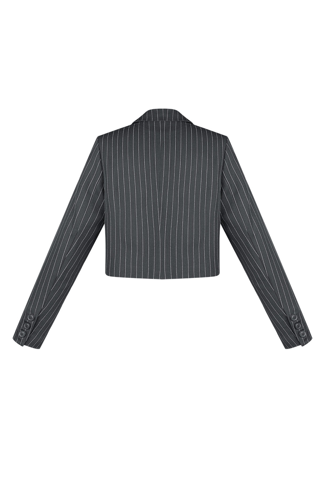 Pinstripe Cropped Blazer