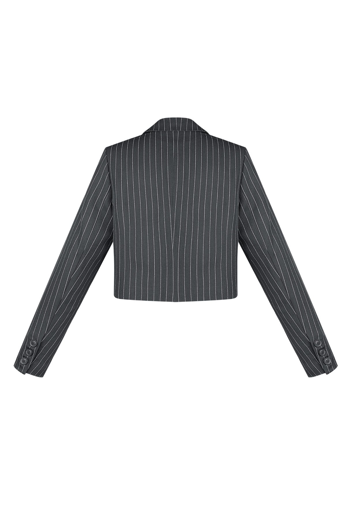 Pinstripe Cropped Blazer