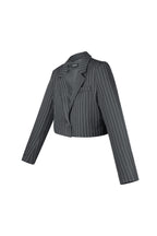 Pinstripe Cropped Blazer