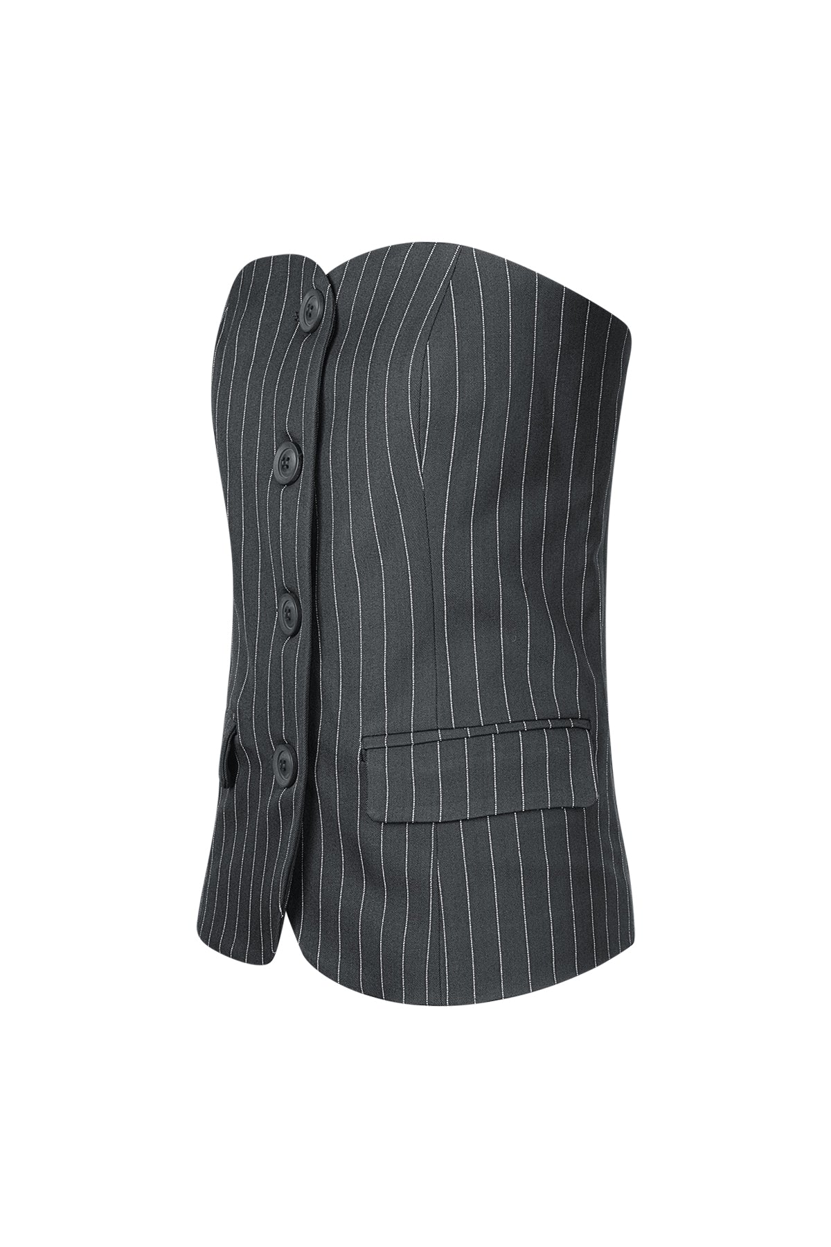 Pinstripe Corset Top