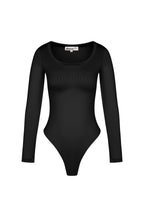 Polyester Women's Long Sleeve Bodysuit High Stretch Form-Fitting