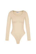Polyester Women's Long Sleeve Bodysuit High Stretch Form-Fitting
