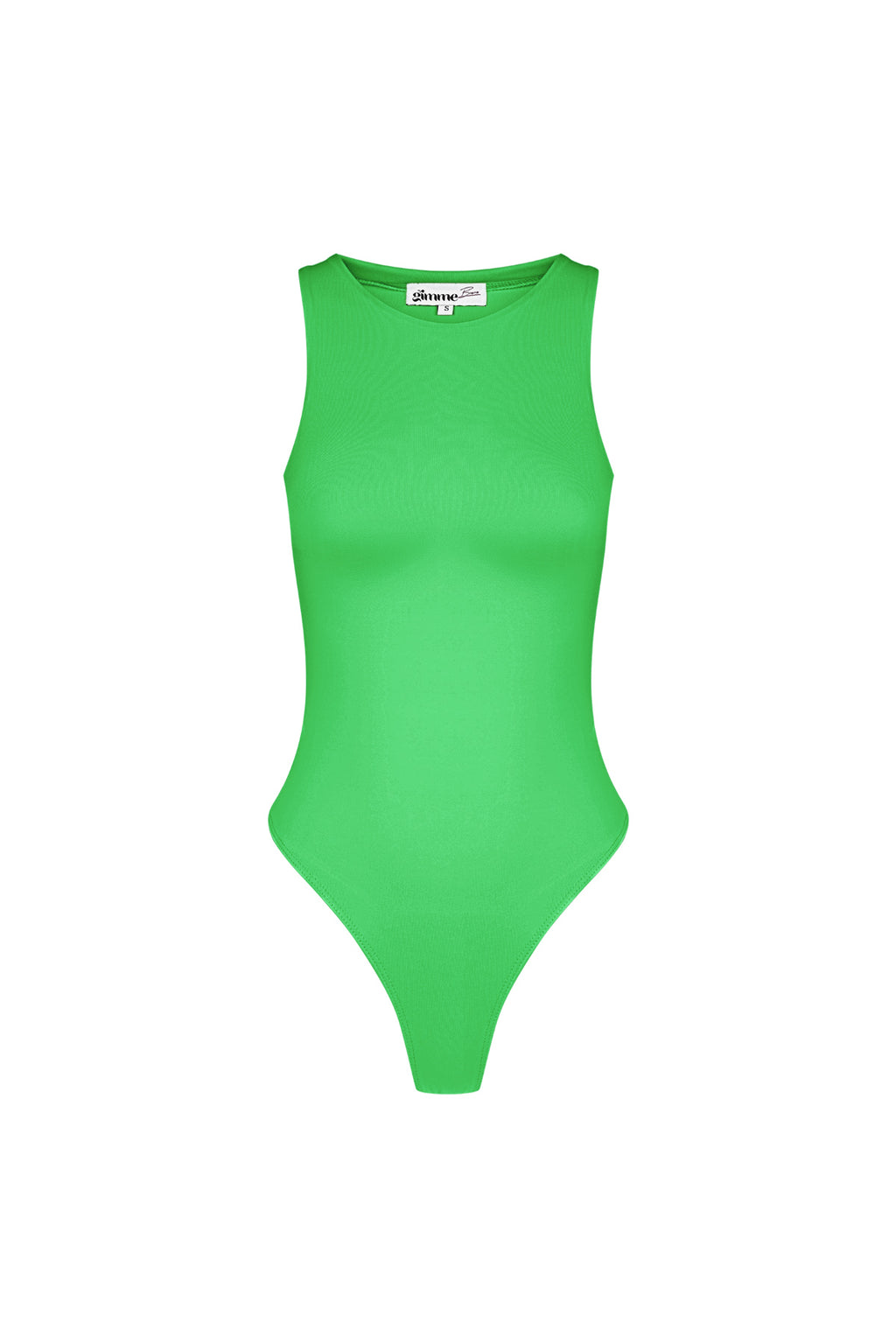 Polyester Women's Sleeveless Bodysuit High Neck Form-Fitting