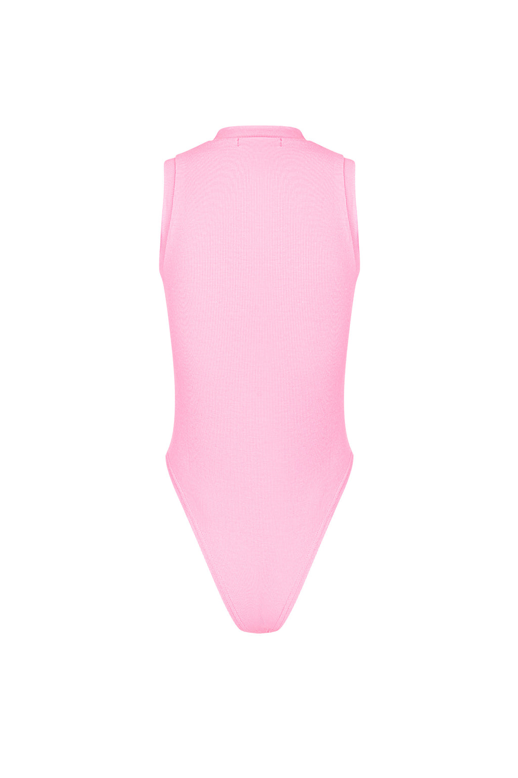 Viscose Women's Sleeveless Bodysuit High Neck Minimalist Design