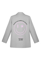 Blazer show your colorful smile - Gray