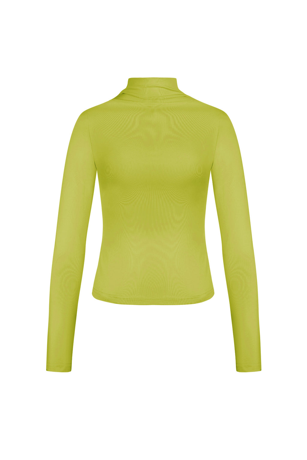 Polyester Women's Long Sleeve Top Ribbed Turtleneck