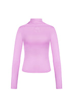 Polyester Women's Long Sleeve Top Ribbed Turtleneck