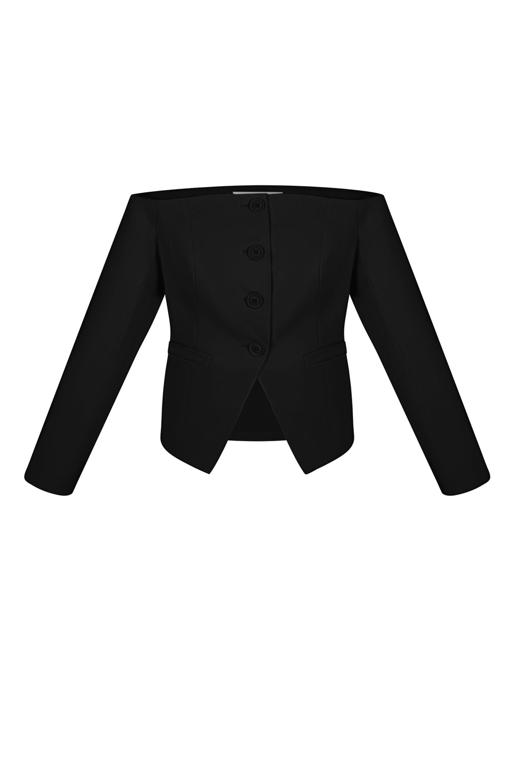 Off shoulder blazer top