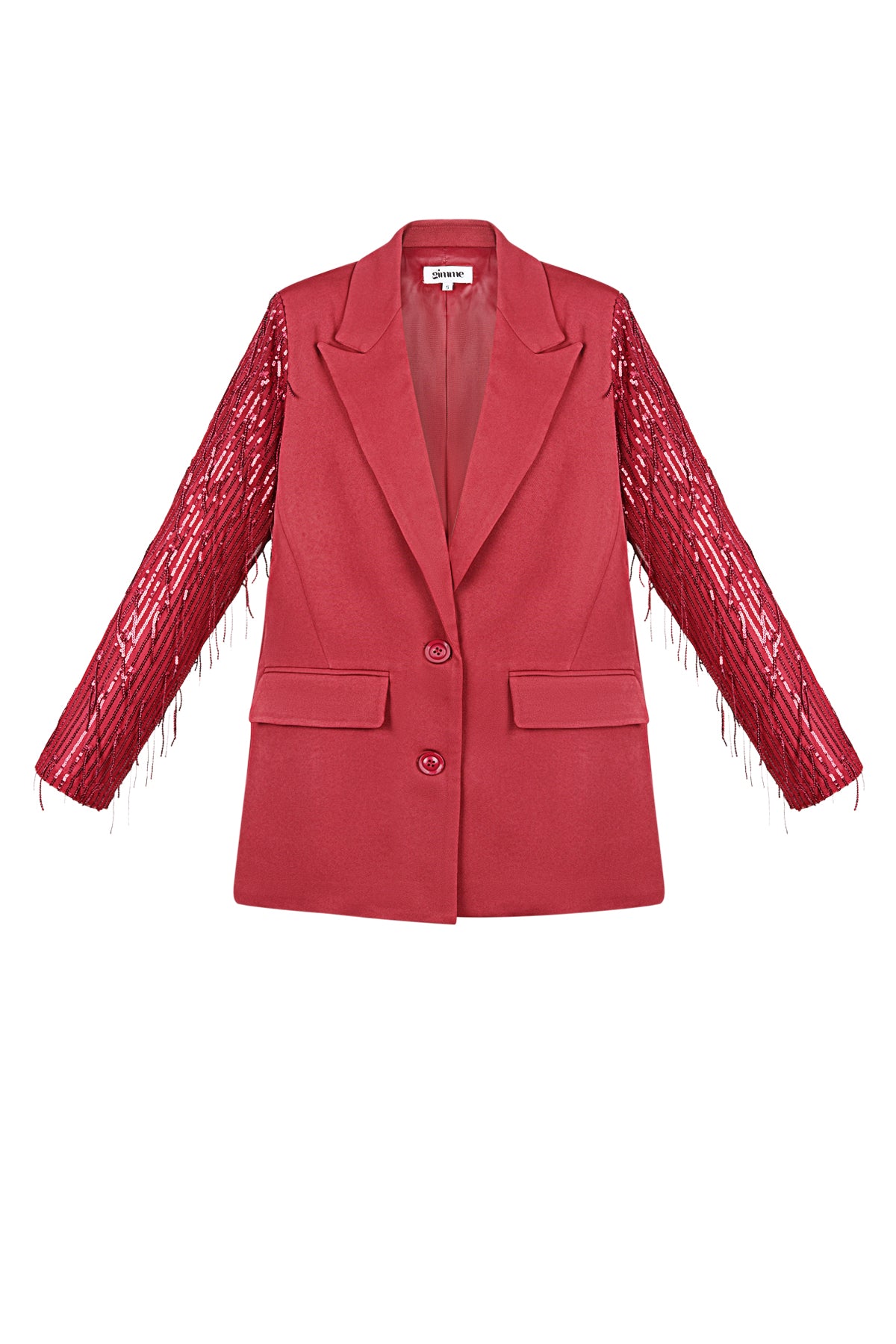 Polyester Women's Suit Jacket Fringe Sleeve Design