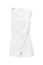 Viscose Women's Mini Dress Asymmetric Draped Design