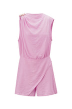 Viscose Women's Mini Dress Asymmetric Draped Design