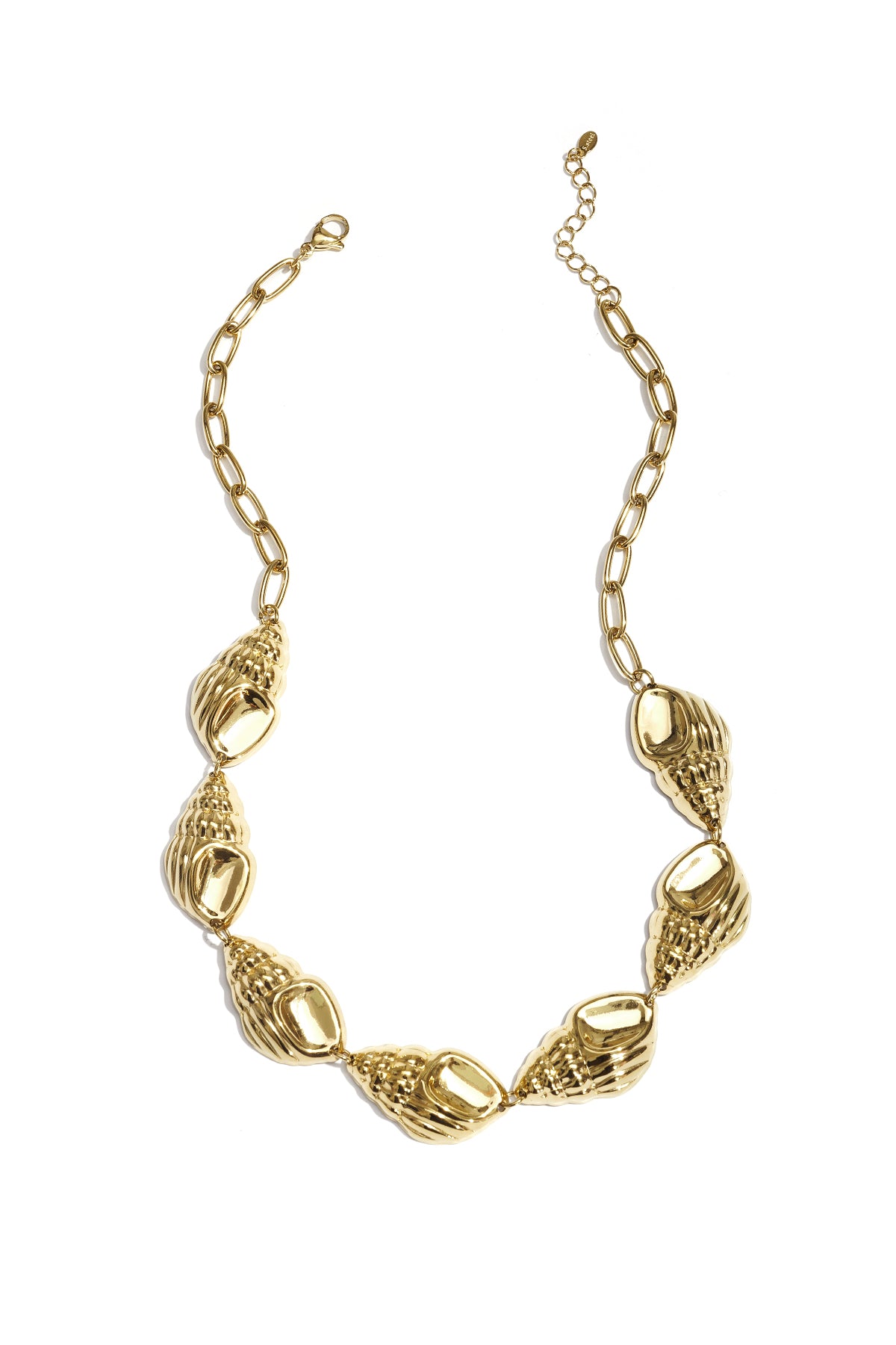 Statement necklace with large shells