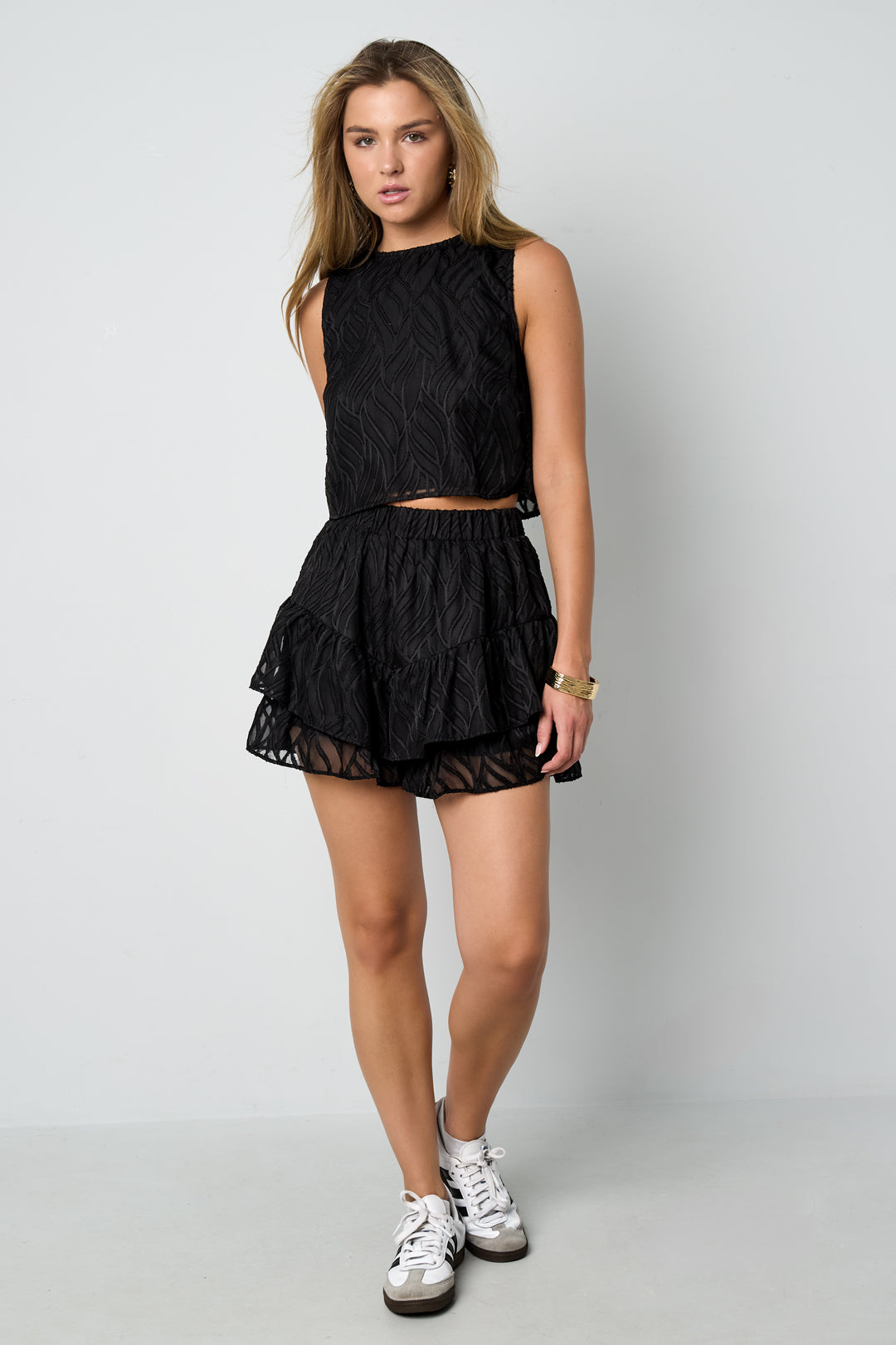 Woven Polyester Fiber Women's Pantskirts Elegant Solid Color Spring/Summer