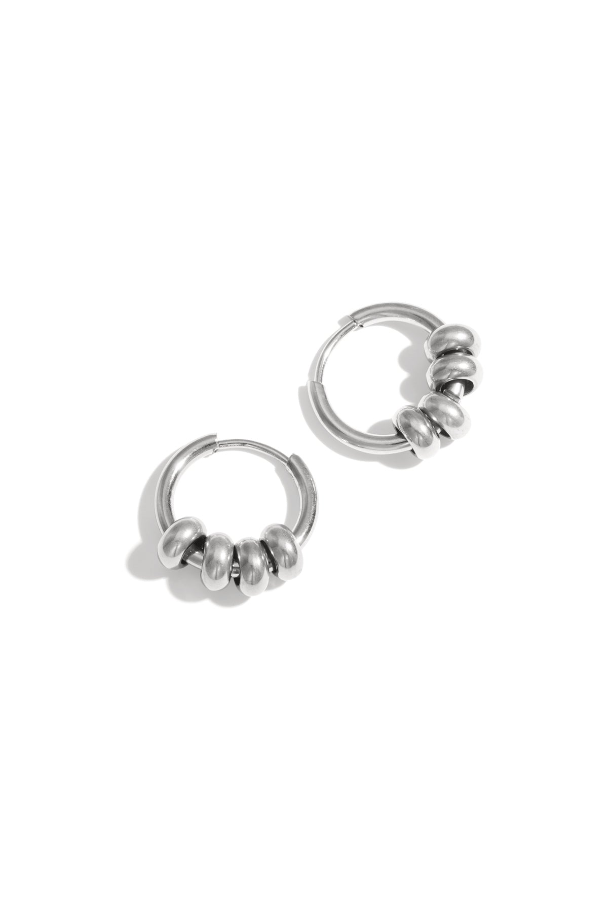 Small hoops with beads