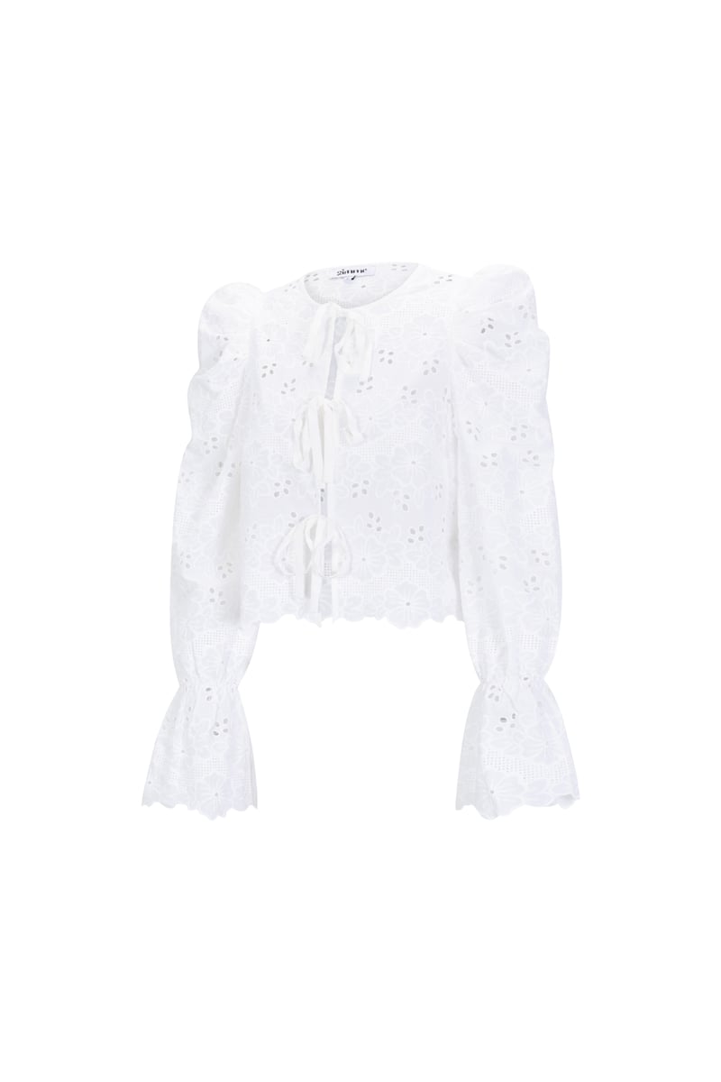 Crochet top with bows