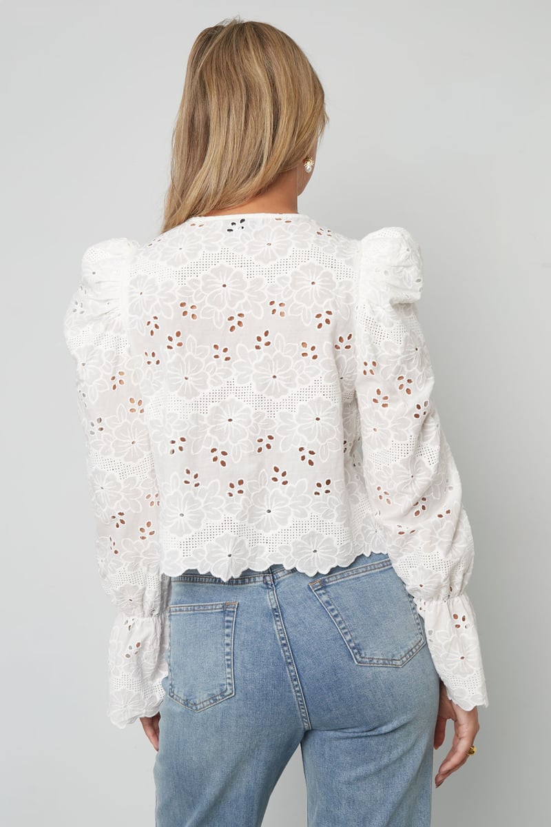 Crochet top with bows