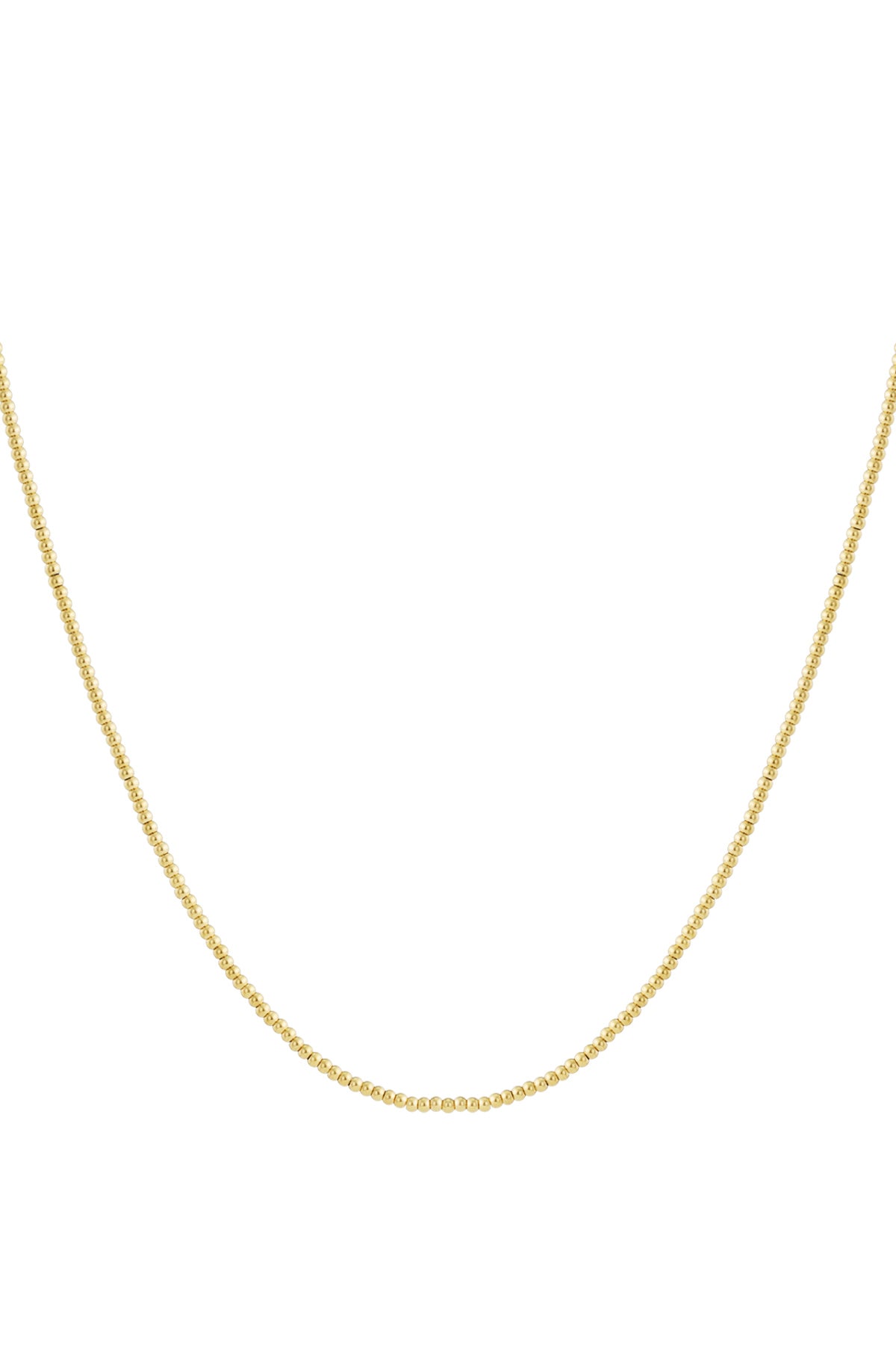 Solid bead necklace-2.5mm