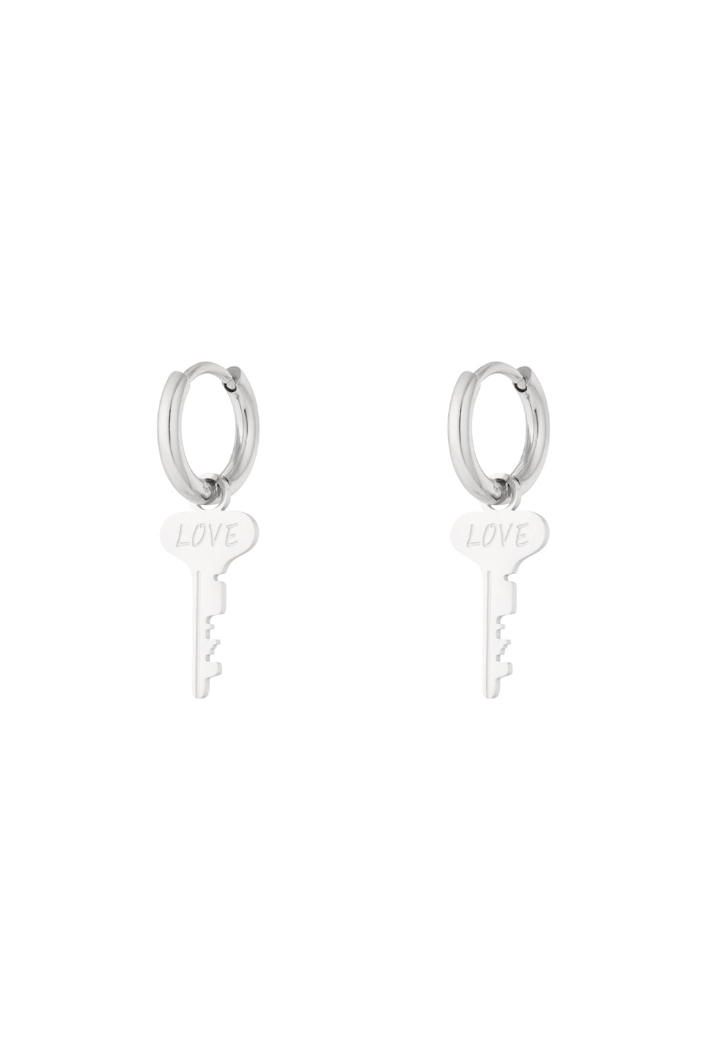 Key to love earrings
