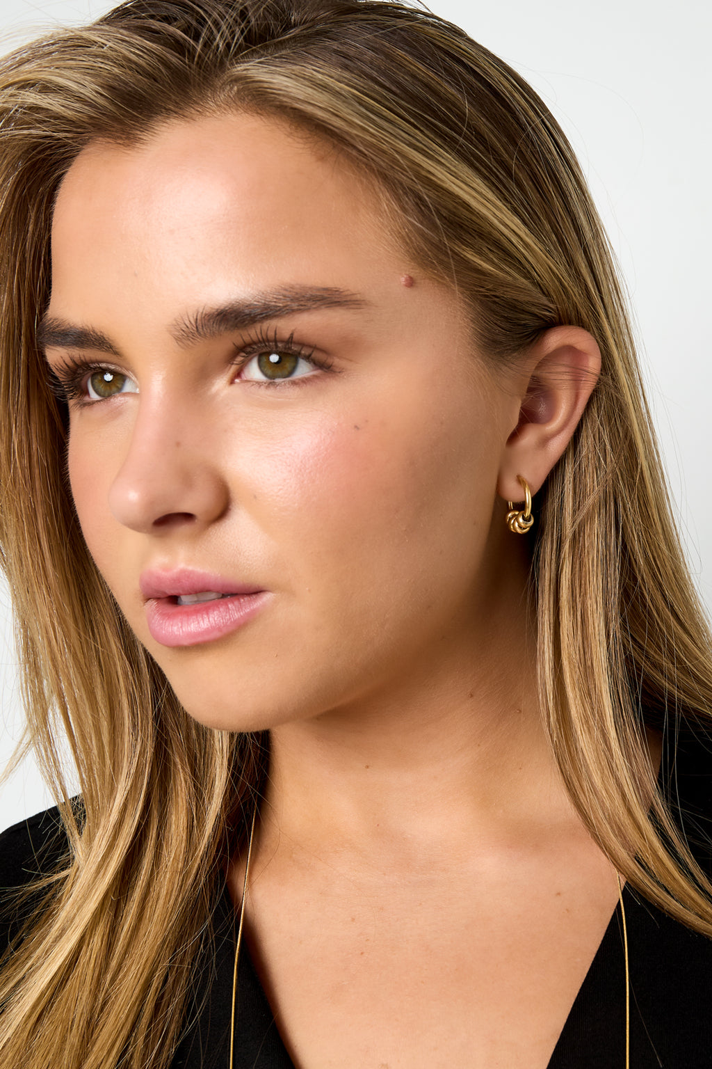 Small hoops with beads