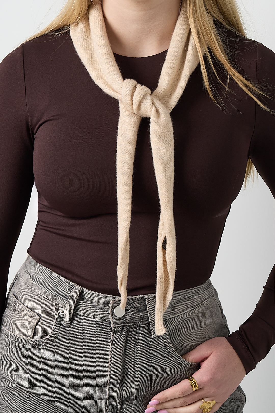 Minimalist Solid Color Triangle Scarf