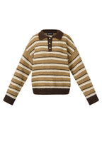 Polyester fiber (polyester) Knit sweaters Stripes Casual Fall/Winter  Clothes