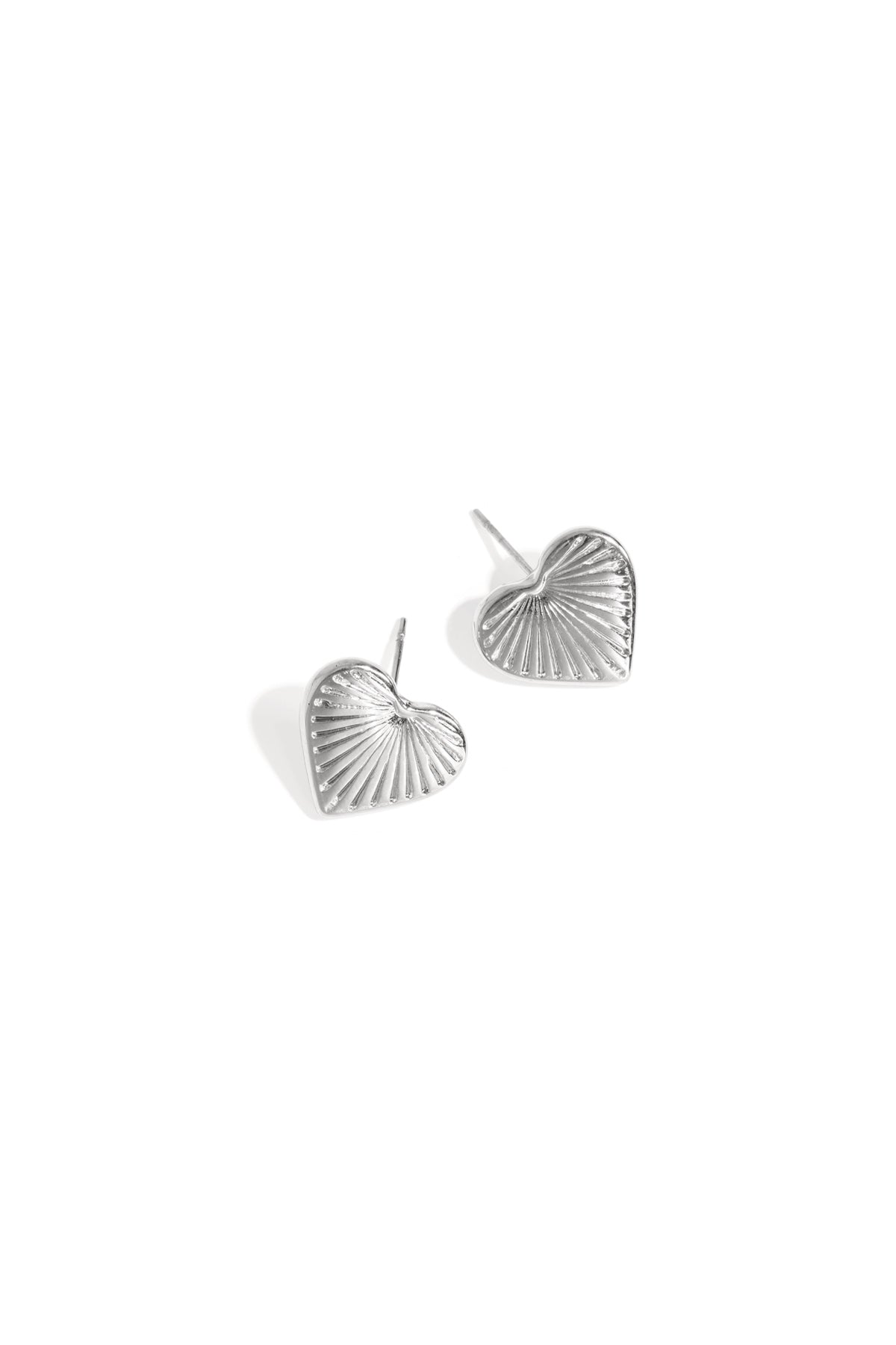 Stainless Steel Stud Earrings Heart Daily Daily Simple Series Women's jewelry
