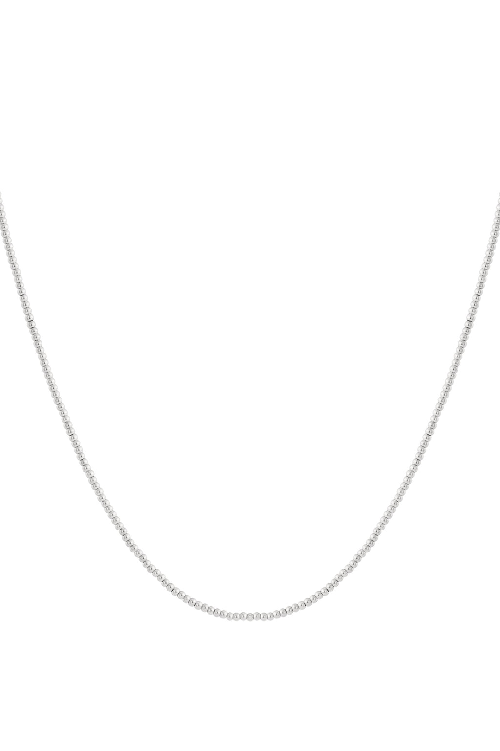 Solid bead necklace-2.5mm
