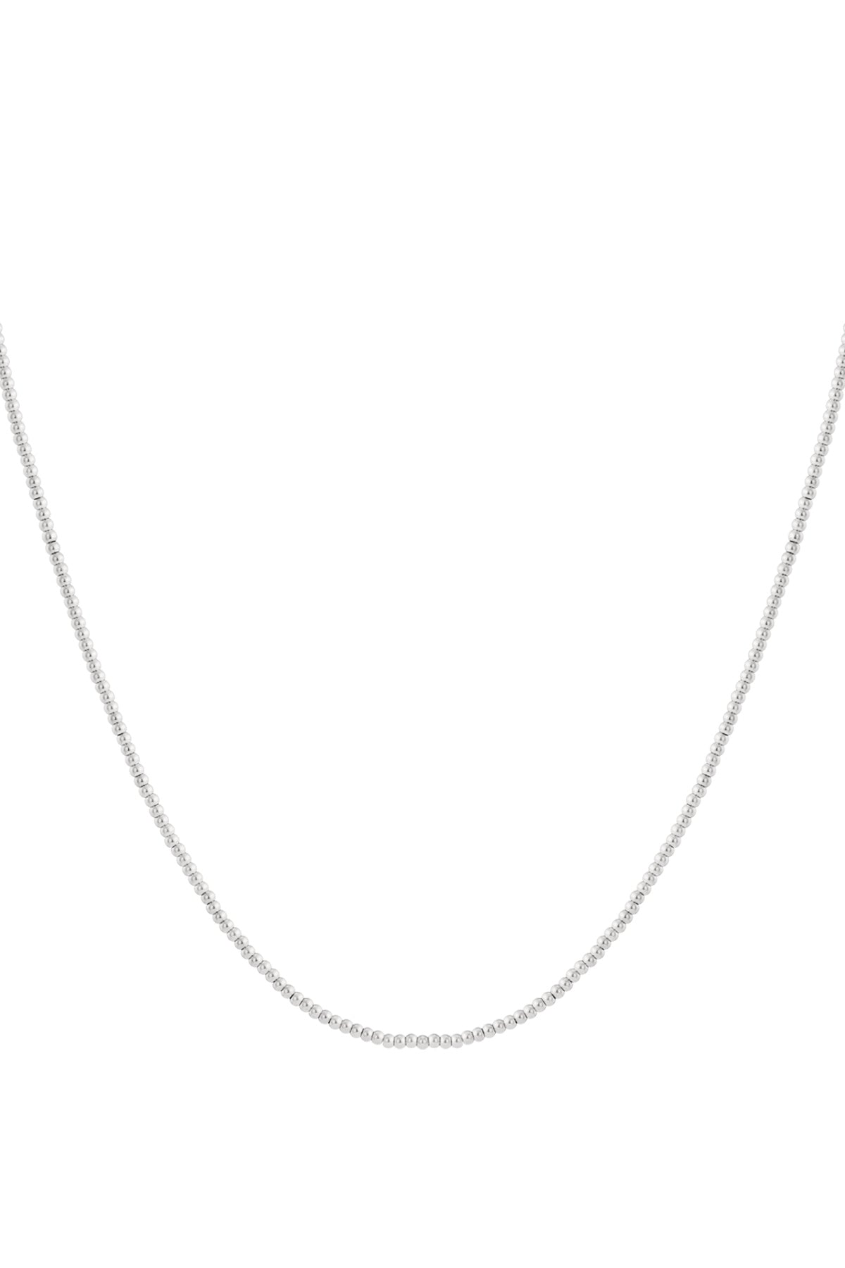 Solid bead necklace-2.5mm