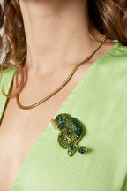 Salamander Brooch