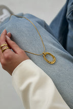 Stainless Steel Long Necklaces irregular shape Simple Daily Simple Series Women's jewelry