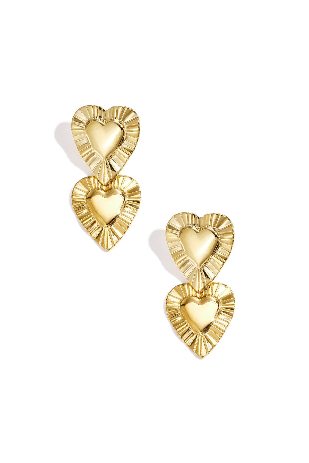 Stainless Steel Drop Earrings Heart Simple Daily Simple Series Women's jewelry