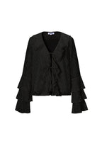 Co-ord Set White Leaves - Long Sleeve Tops