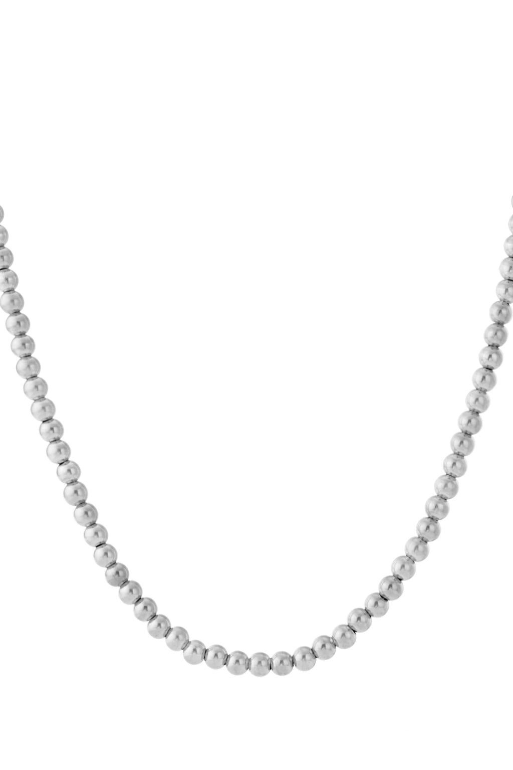 Hollow bead necklace-8mm