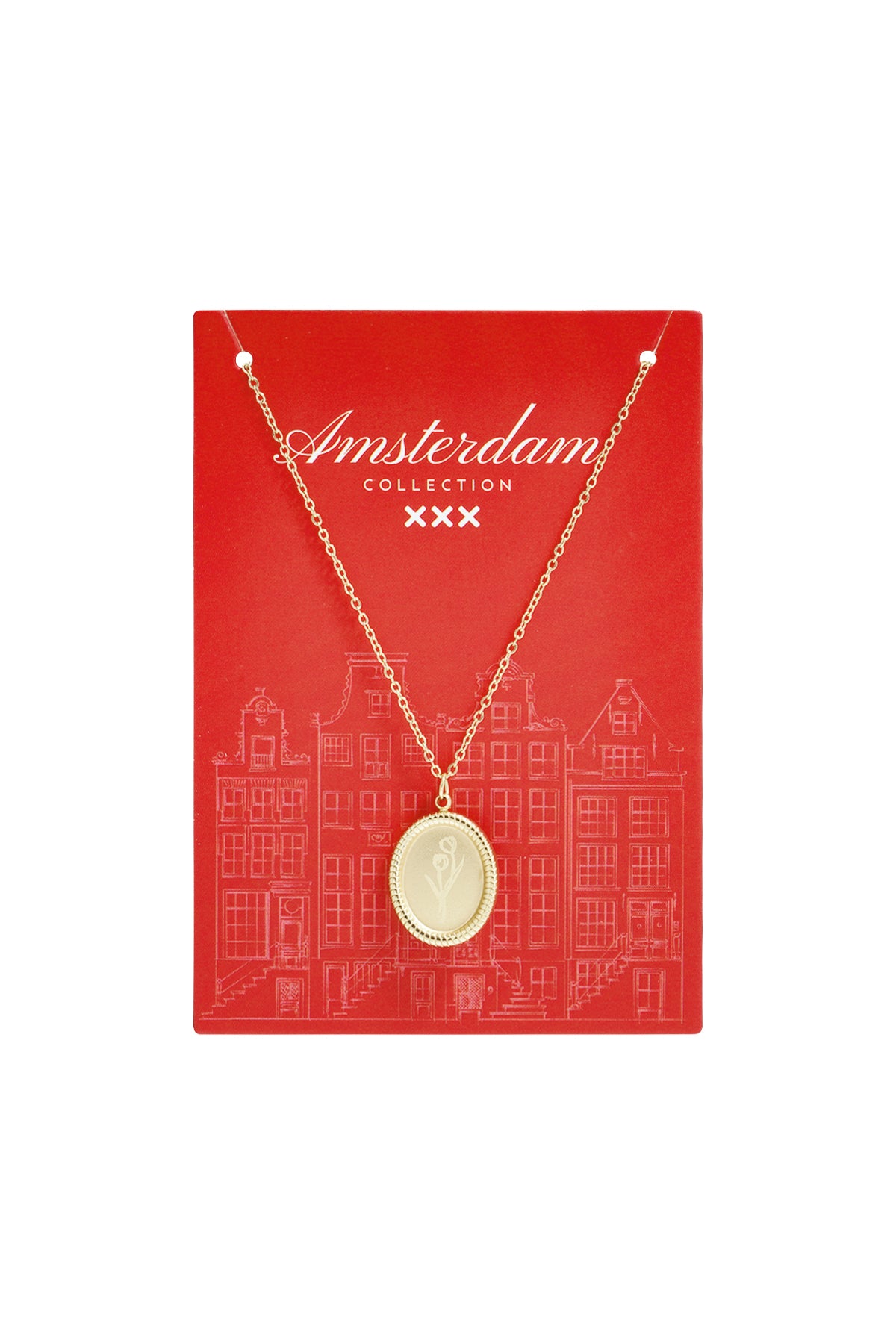 Tulip Blossom Stainless Steel Necklace