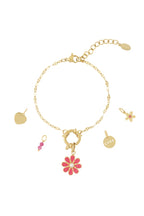 Red flower DIY bracelet