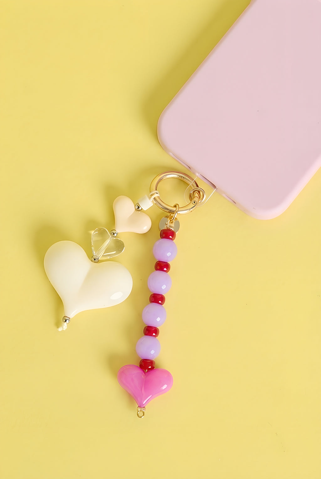 Bag charms Heart Sweet Acrylic Daily Accessories