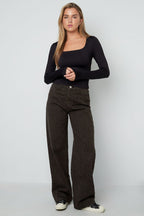 Nylon Long sleeve tops Solid color Basic All Fit  Clothes