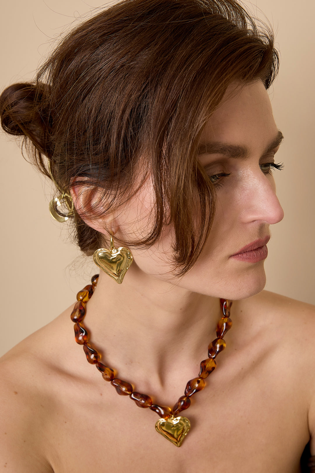 Stainless Steel Drop Earrings Heart Casual Daily Simple Series Women's jewelry