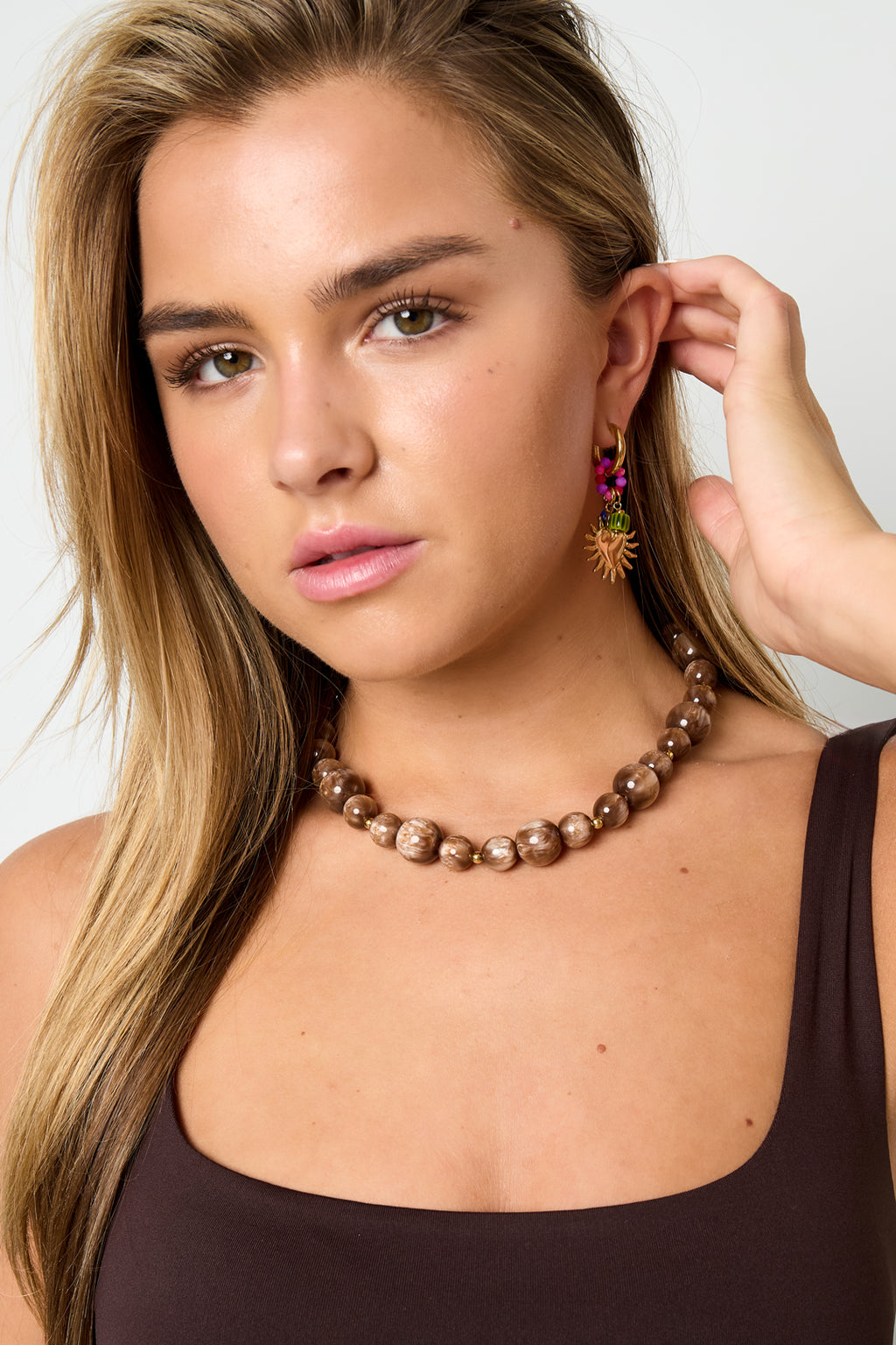 Resin Beaded Necklaces Beads Casual Daily Simple Series Women's jewelry