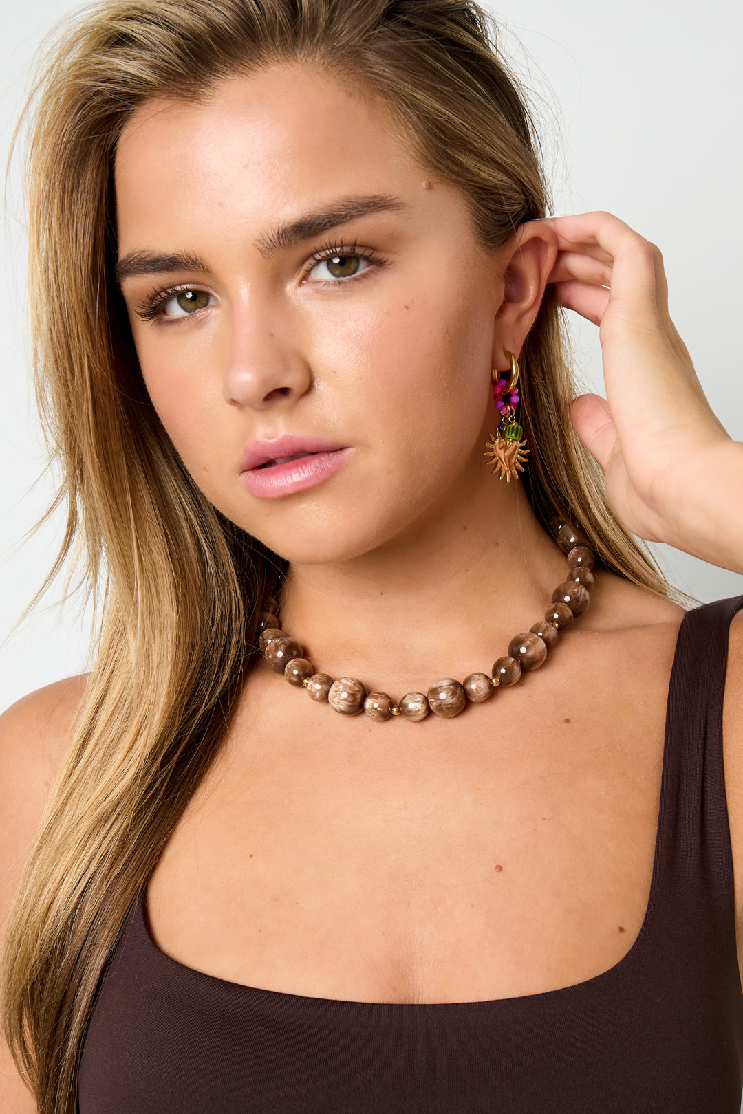 Resin Beaded Necklaces Beads Casual Daily Simple Series Women's jewelry