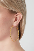 Twisted hoop earrings XL