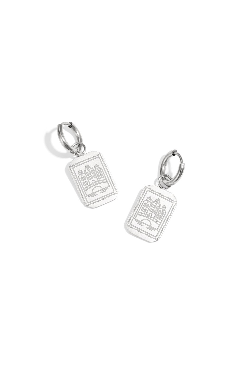 Amsterdam Canal House Stainless Steel Earrings