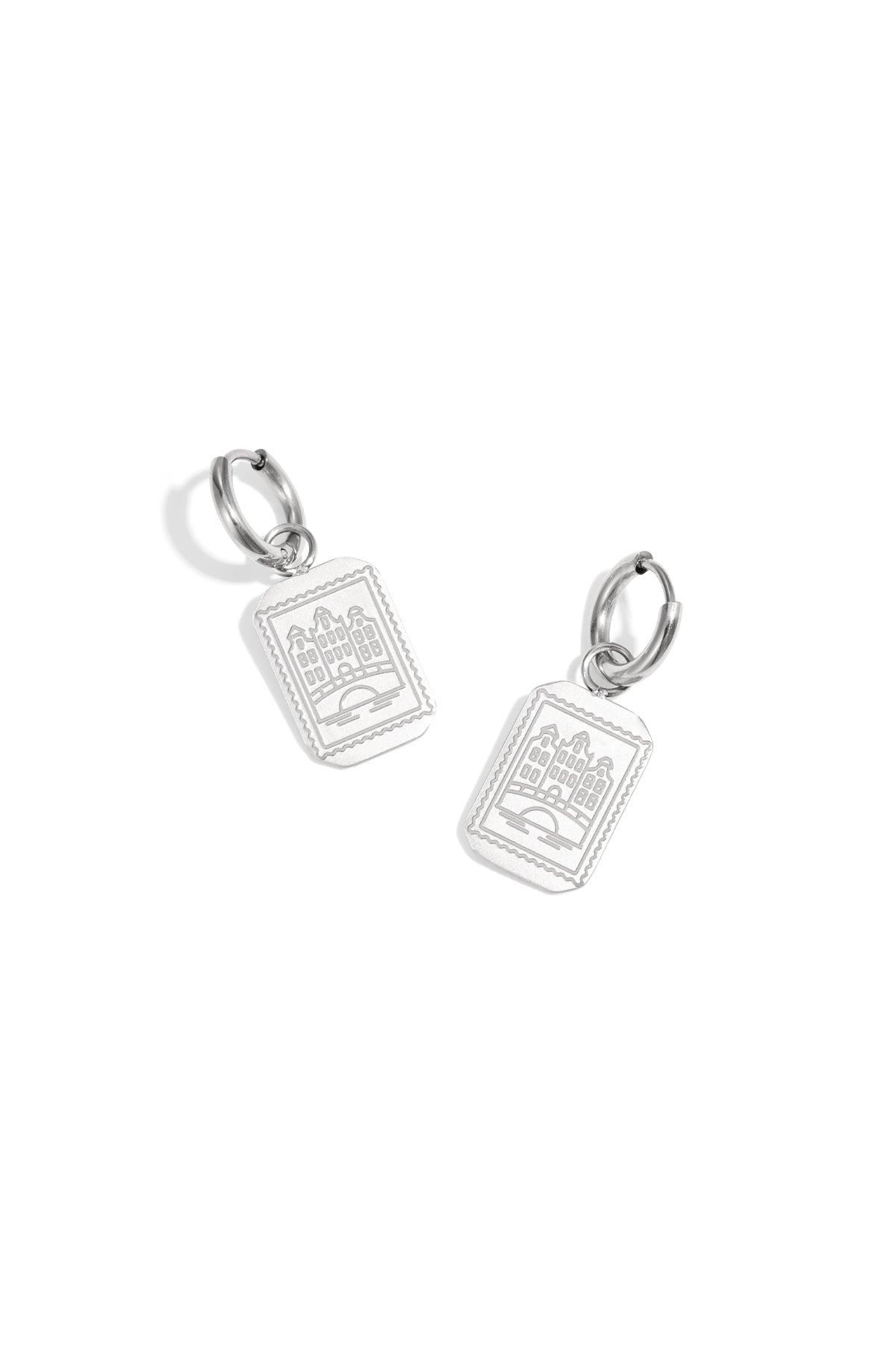Amsterdam Canal House Stainless Steel Earrings