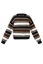 Polyester fiber (polyester) Knit sweaters Stripes Casual Fall/Winter  Clothes