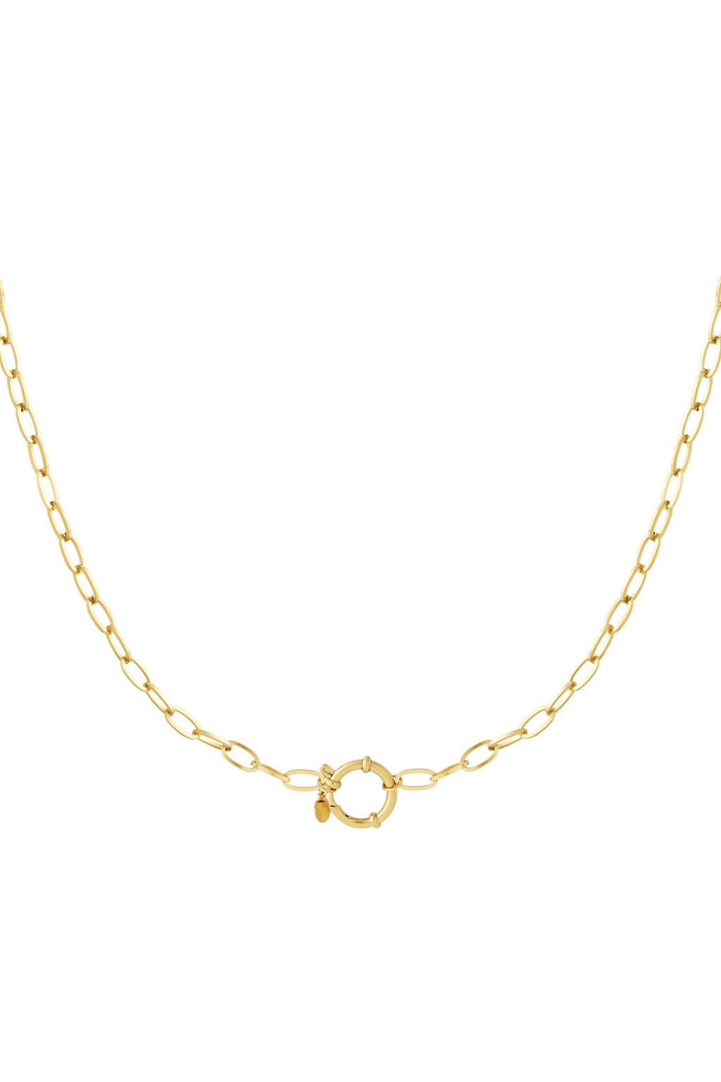Golden knot necklace