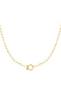Golden knot necklace