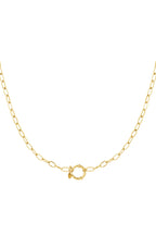 Golden knot necklace
