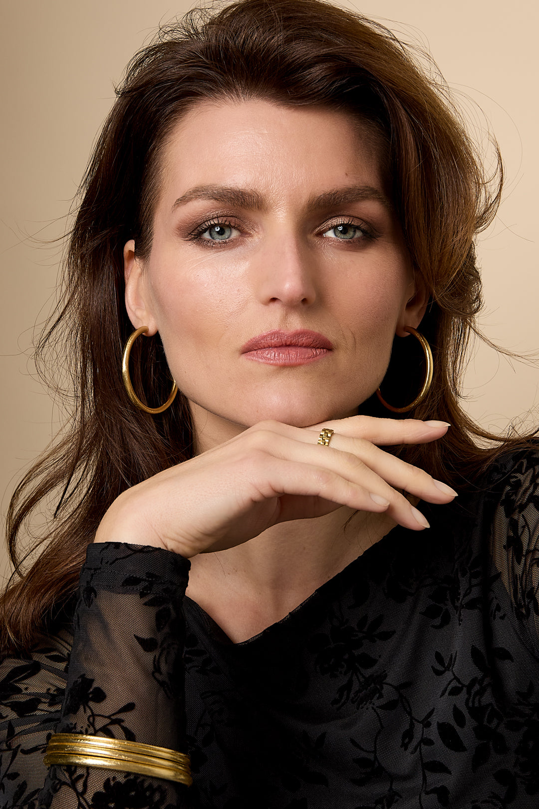 Bangles circle Simple Daily Simple Series Women's jewelry-3mm